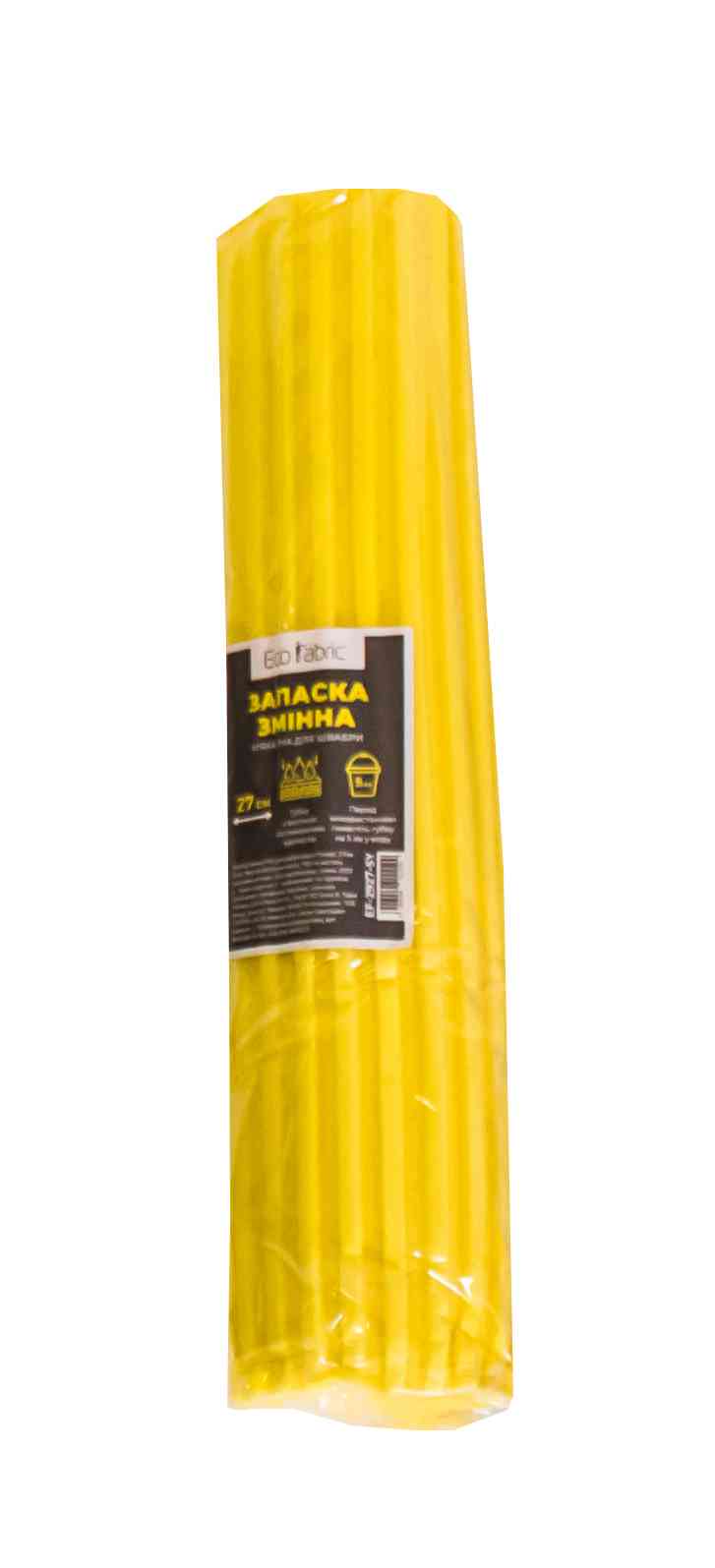 Насадка змінна PVA для швабри м'яка, 27см, жовта Eco Fabric